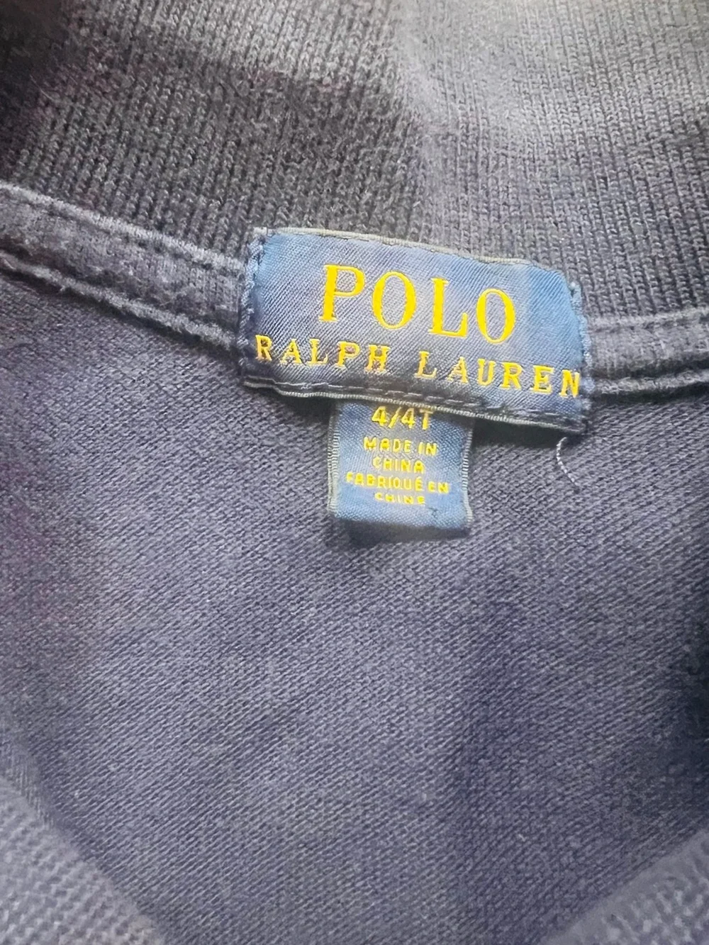 Ralph Lauren Navy Polo with Red Pony Embroidery